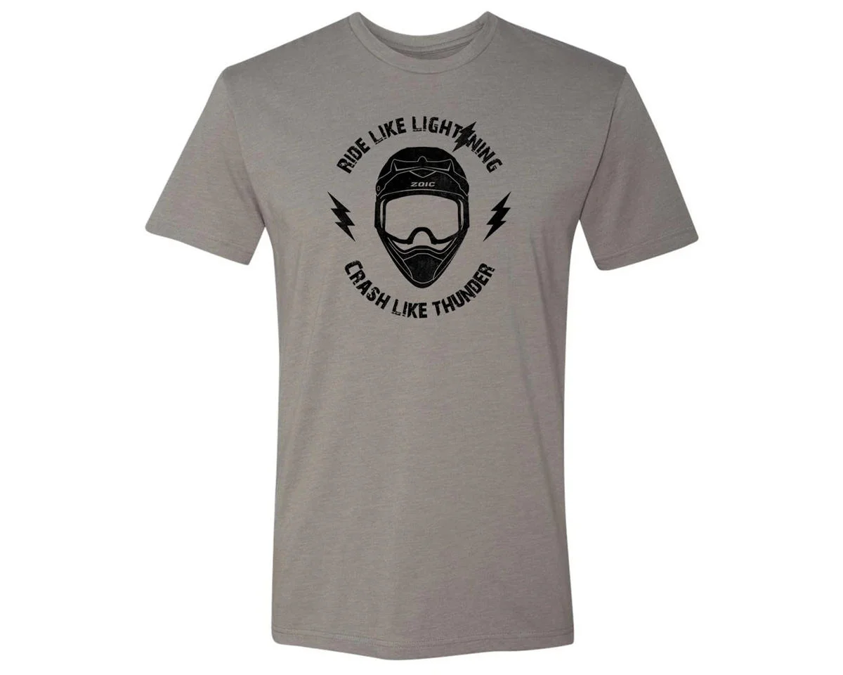 ZOIC Ride Like Lightning T-Shirt (Grey) (S)